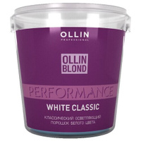 OLLIN Professional Классический осветляющий порошок белого цвета Blond Performance White Classic 10 %, 500 мл, 500 г