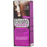 Белита-М Belita Color Стойкая краска для волос, 7.34 капучино