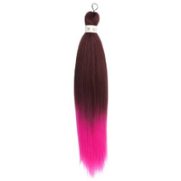 Queen Fair пряди из искусственных волос Sim-Braids двухцветный, FR11 розовый/русый