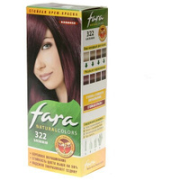 Fara Natural Colors стойкая крем-краска для волос, 322 баклажан