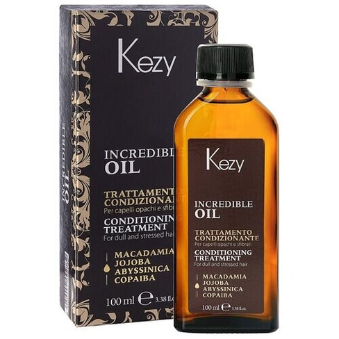 KEZY Incredible Oil Масло для волос и кожи головы, 150 г, 100 мл, бутылка