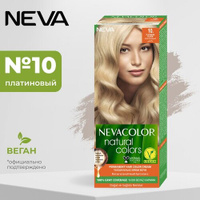 Стойкая крем-краска для волос Neva Natural colors № 10 Платиновый