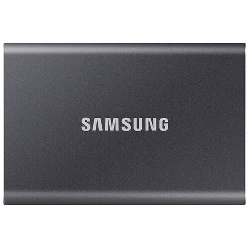 2 ТБ Внешний SSD Samsung T7, USB 3.2 Gen 2 Type-C, серый