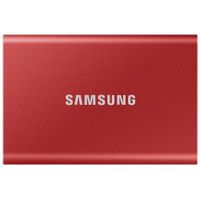 2 ТБ Внешний SSD Samsung T7, USB 3.2 Gen 2 Type-C, красный