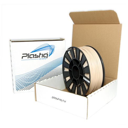Пластик ABS для 3D печати бежевый Plastiq, 1.75мм, 400 метров