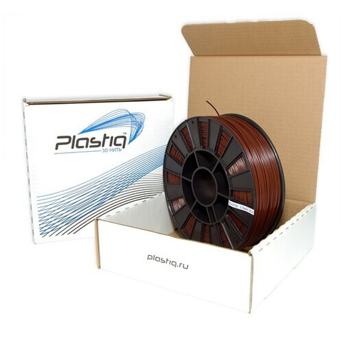 Пластик ABS для 3D принтера коричневый Plastiq, 1.75мм, 400 метров