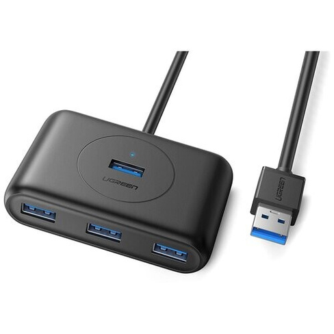 Хаб USB Ugreen UG-20291 USB 3.0 4 ports 0.8m Black UGreen