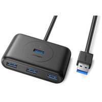 Хаб USB Ugreen UG-20291 USB 3.0 4 ports 0.8m Black UGreen